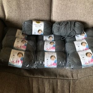 Huge Destash Yarn Lot Grey Worsted Weight Soft New